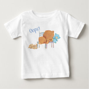 Big Brown Bear, Calico, & Floppy Share Two Chairs Baby T-Shirt