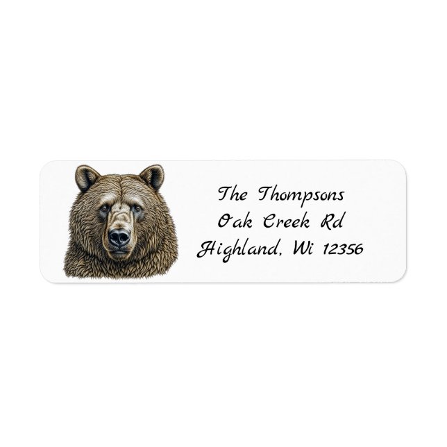 Big Brown Bear Personalised (Front)
