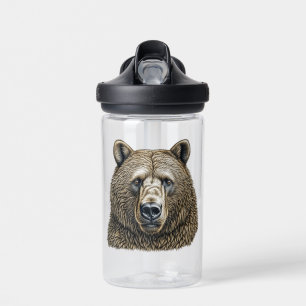 Big Brown Bear Personalised Water Bottle