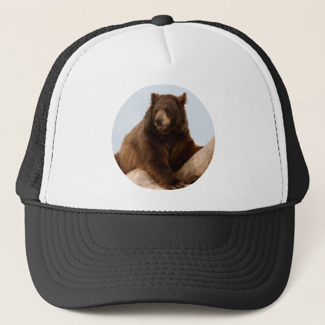 Big Brown Bear Trucker Hat (Front)