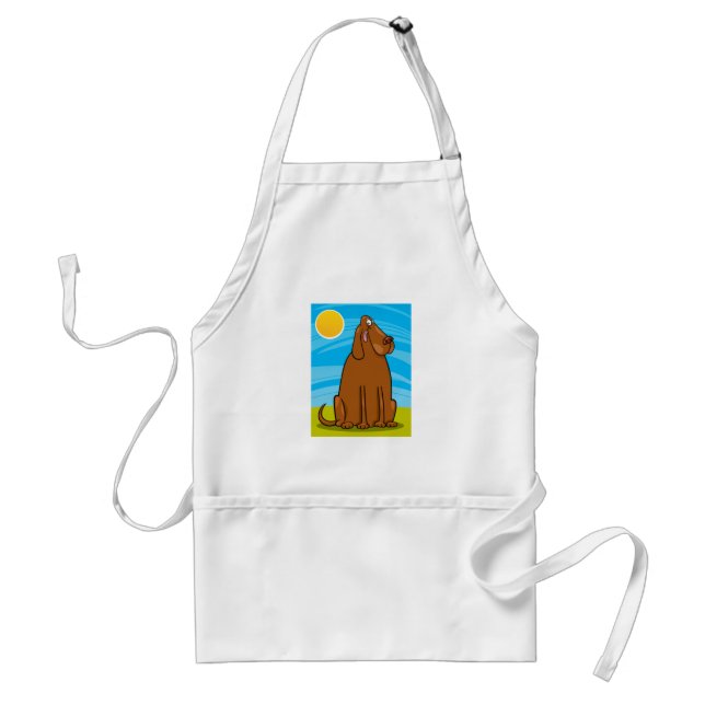 Big Brown Dog Standard Apron (Front)