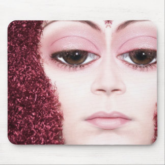 Big Brown Eyes Mouse Mat