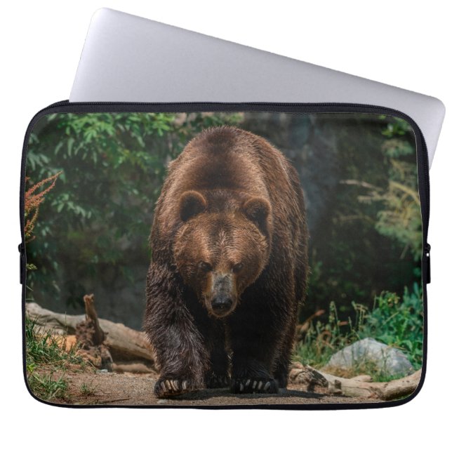 Big Brown Grizzly Bear  Laptop Sleeve (Front)
