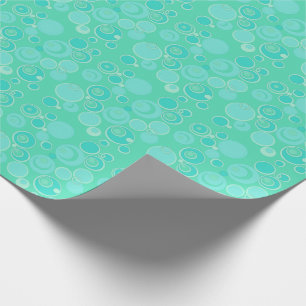 Big Bubblegum Bubbles Everywhere Teal Thank You Wrapping Paper