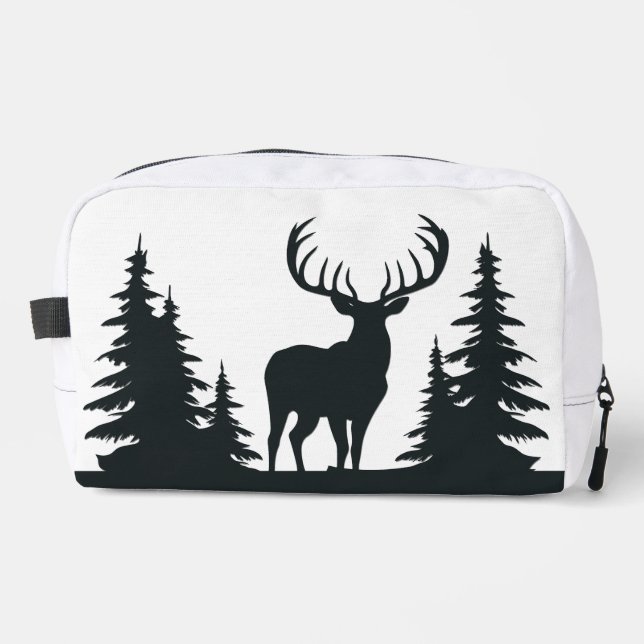 Big Buck Among Pine Trees Dopp Kit (Front)