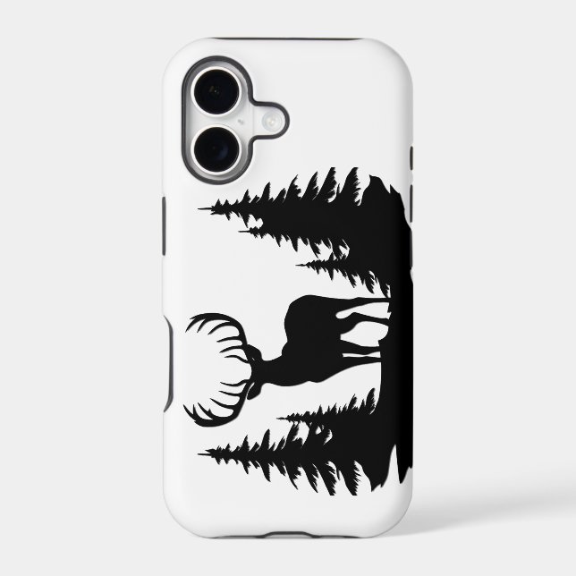 Big Buck Among Pine Trees Vector  (Back)