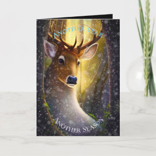 Big Buck Christmas Holiday Card