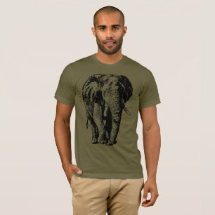 Big Bull Elephant African Wildlife T-Shirt