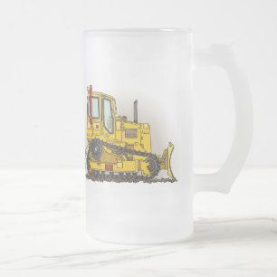 Big Bulldozer Dozer Glass Mug