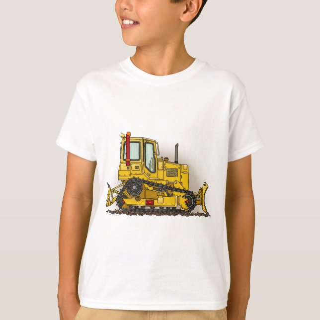Big Bulldozer Dozer Kids T-Shirt (Front)