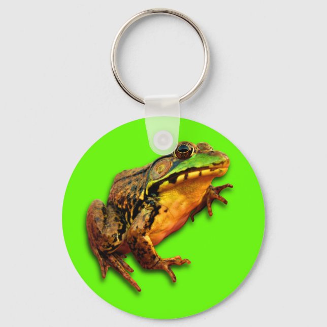 Big Bullfrog Green Keychain (Front)