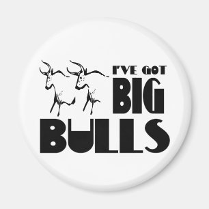 Big Bulls - Funny Farmer Magnet