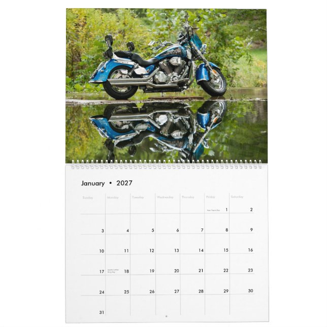 Big Bully Motorcycle Calendar (Jan 2027)