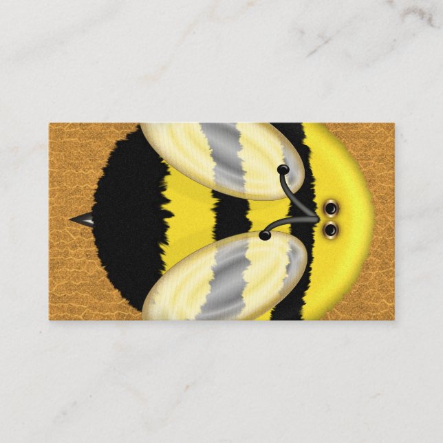 Big Bumble Bee Social Networking Profile Business Card (Front)