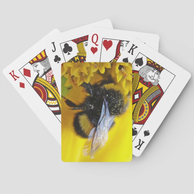 Big bumblebee playing cards (Back)