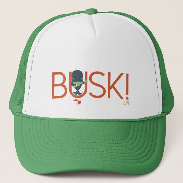 Big Busk Whale cap. Trucker Hat (Front)