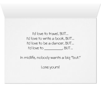 Big "But's" card