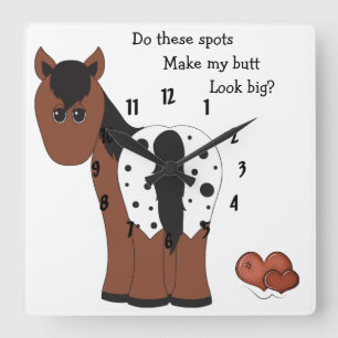 Big Butt Appy Horse Wall Clock