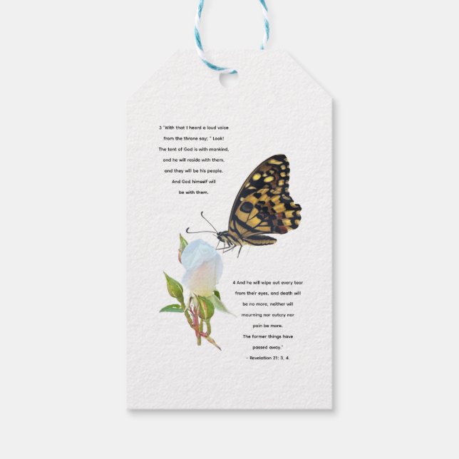 Big butterfly,  Gift Tags (Back)