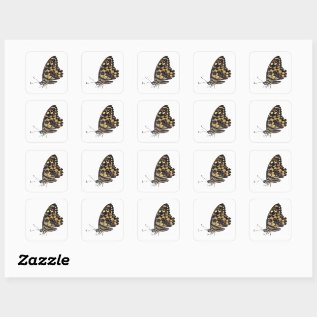  Big butterfly, Square Sticker (Sheet)