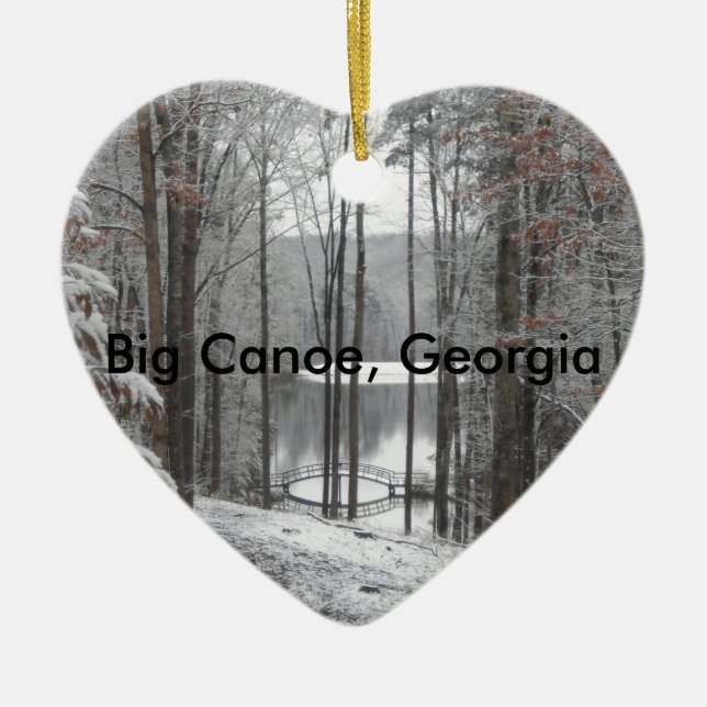 Big Canoe, Georgia Ceramic Tree Decoration (Front)
