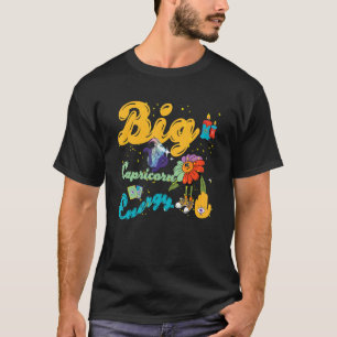 Big Capricorn Energys Vintage Zodiac Astrology Flo T-Shirt