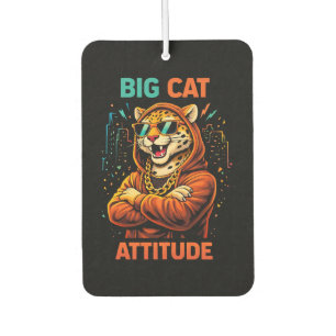 Big Cat Attitude Car Air Freshener