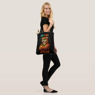 Big Cat Attitude Tote Bag