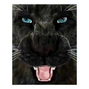 Big Cat Black Panther Poster