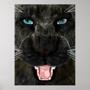 Big Cat Black Panther Poster