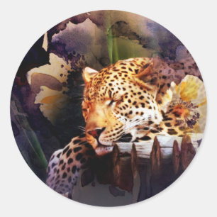 Big Cat Classic Round Sticker