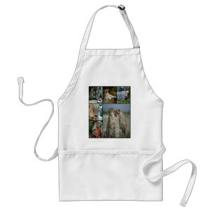 Big Cat collage Standard Apron