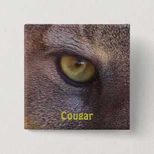 Big Cat Cougar Eye Wildlife-lovers Button