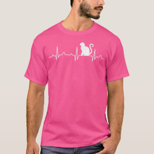 Big Cat Heartbeat Crazy Lady Love Rescue Ladies T-Shirt