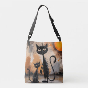 Big Cat Little Cat Halloween  Tote