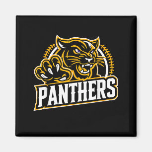 Big Cat Mascot Mascot Back To School Team Spirit Magnet