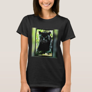 Big Cat Models: Green Eyed Black Panther T-Shirt