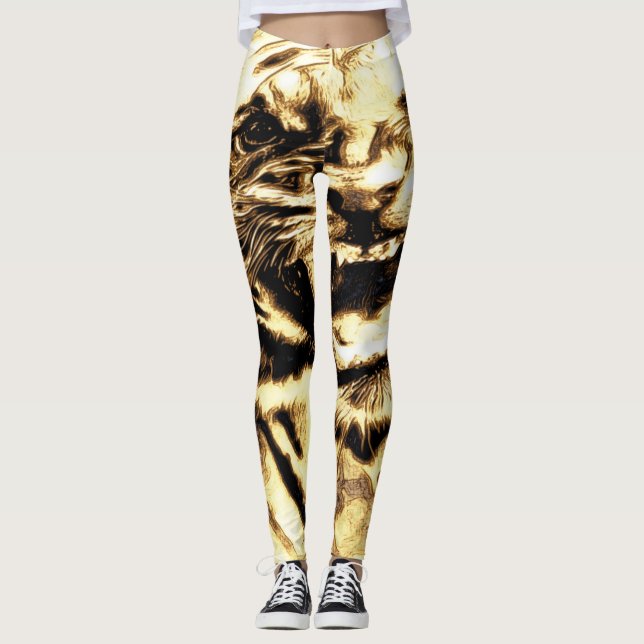 Big Cat Models: Mad Tigers 01-01 Leggings (Front)