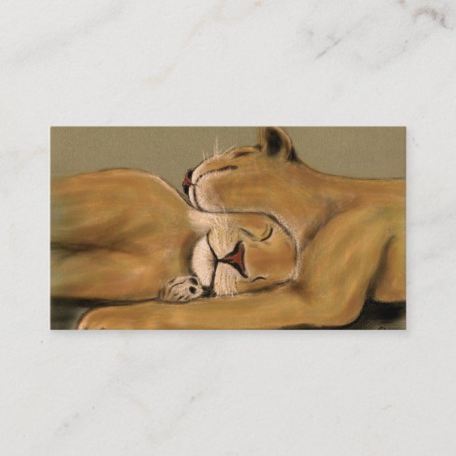 big cat nap business card (Front)