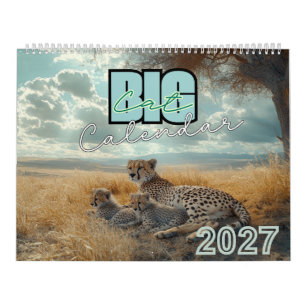 Big Cat Wall Calendar 2027