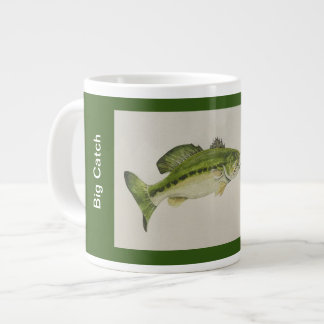 Big Catch, Big Bass Large Coffee Mug