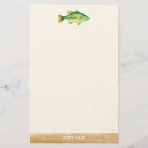 Big Catch Illustrated Fish Stationery