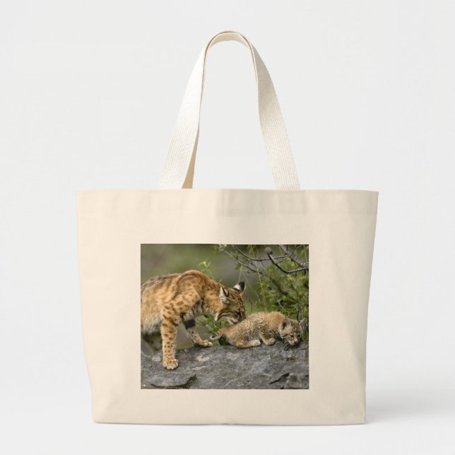 Big Cats - 9 Large Tote Bag (Front)