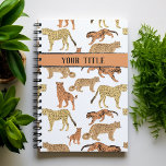 Big Cats Personalised Planner<br><div class="desc">Tigers,  leopards,  jaguars and cheetahs with your title.</div>