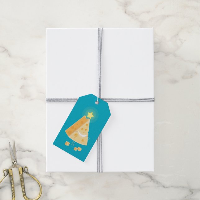 Big Cheese Christmas Postcard Gift Tags (With Twine)