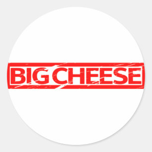 Big Cheese Stamp Classic Round Sticker