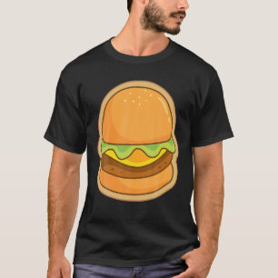 Big Cheeseburger Hamburger Cheese BBQ Picnic T-Shirt