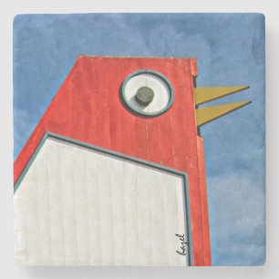 Big Chicken Atlanta Marietta Marble Stone Coaster. Coaster