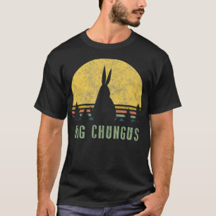 Big Chungus  Retro Vintage Sunset Meme Video Game  T-Shirt