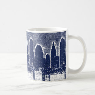Big City Night Lights cityscape skyline Coffee Mug
